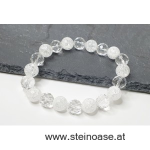 Armband Bergkristall Edel-MIX 10mm